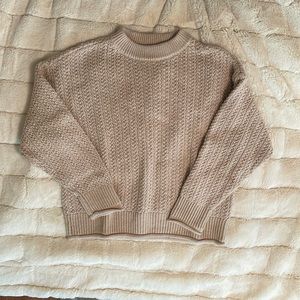 Cream sweater